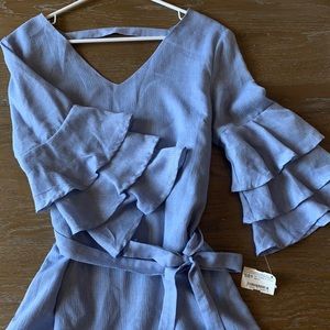 Blue midi/mini dress